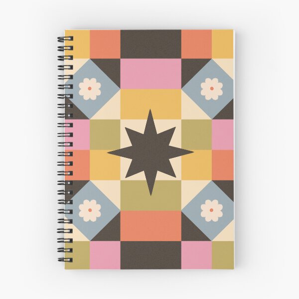 Item preview, Fall Geometric Star and Flower Pattern designed and sold by YesButNo Design.