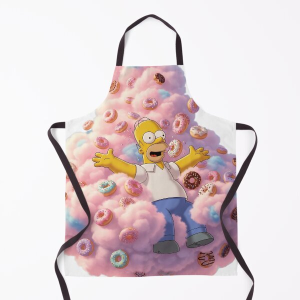 Item preview, Homer Simpson Floating in Pink Cotton Candy Donut Cloud designed and sold by DohLab.