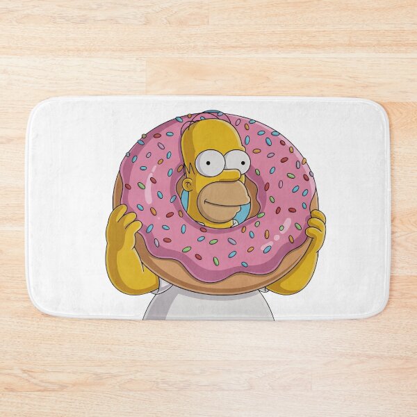 Item preview, Homer Simpson Peeking Through Giant Pink Donut designed and sold by DohLab.