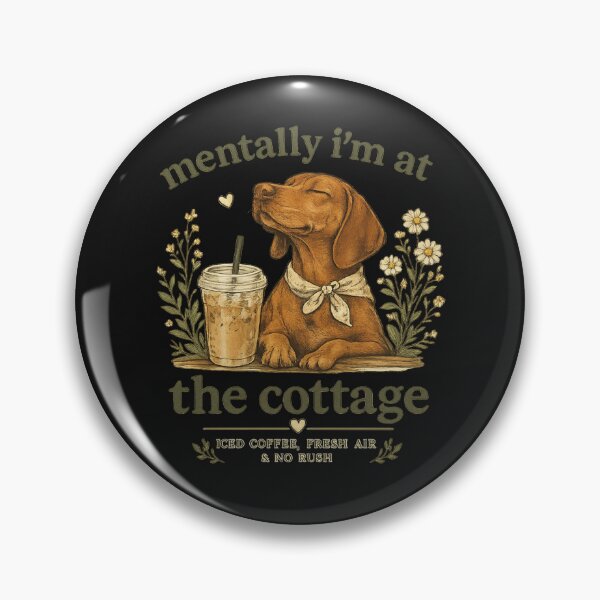 Item preview, Mentally I’m At The Cottage Shirt, Vizsla Lover Gift, Coffee Dog Mom Tee, Comfort Colors Style Shirt designed and sold by greatmar1.