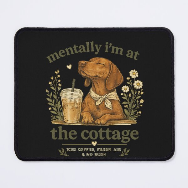 Item preview, Mentally I’m At The Cottage Shirt, Vizsla Lover Gift, Coffee Dog Mom Tee, Comfort Colors Style Shirt designed and sold by greatmar1.
