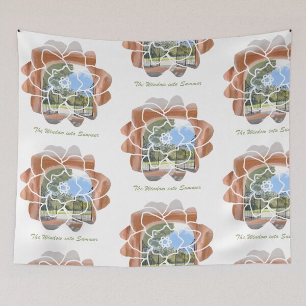 Item preview, The Window Into Summer - Abstract Floral Garden Landscape  designed and sold by Tokraz-art.