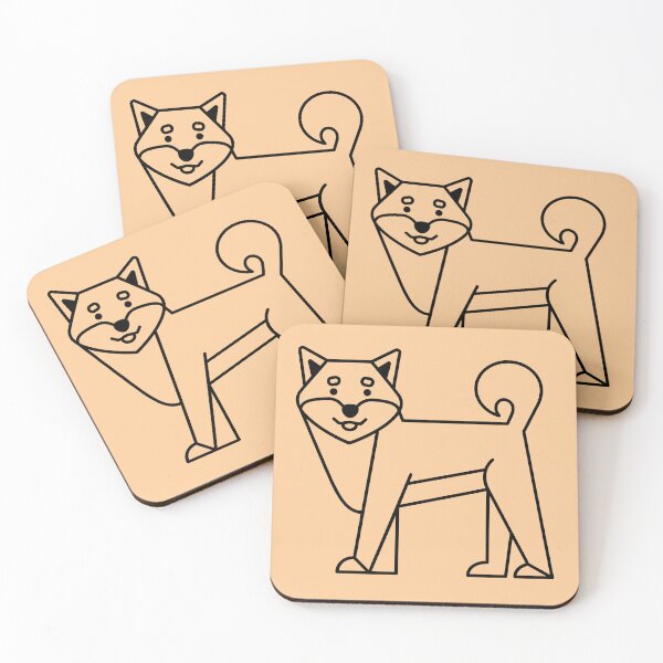 Item preview, Shiba inu full body one color logo designed and sold by Konopikyu.