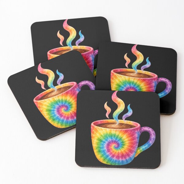Item preview, Rainbow Tie Dye Coffee Mug Steam designed and sold by jgvisualarts.