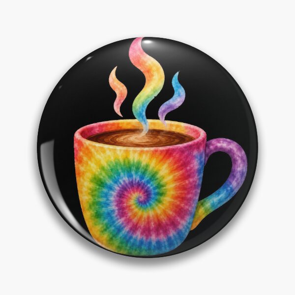 Item preview, Rainbow Tie Dye Coffee Mug Steam designed and sold by jgvisualarts.