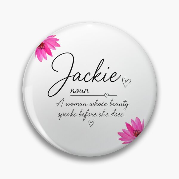 Item preview, “Jackie Definition – Cute Script Aesthetic” designed and sold by CashOutLater Co..