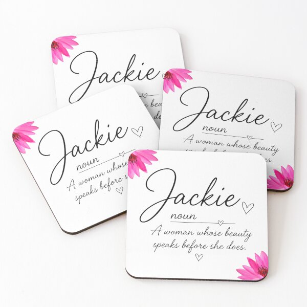 Item preview, “Jackie Definition – Cute Script Aesthetic” designed and sold by CashOutLater Co..