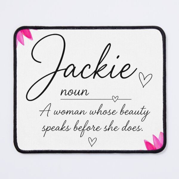 Item preview, “Jackie Definition – Cute Script Aesthetic” designed and sold by CashOutLater Co..
