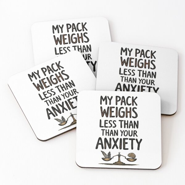Item preview, Pack Weighs Less Than Your Anxiety Hiker designed and sold by NorthingShop.