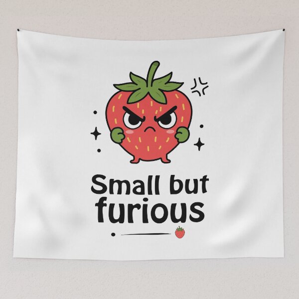 Item preview, Small But Furious Strawberry designed and sold by Movobra.