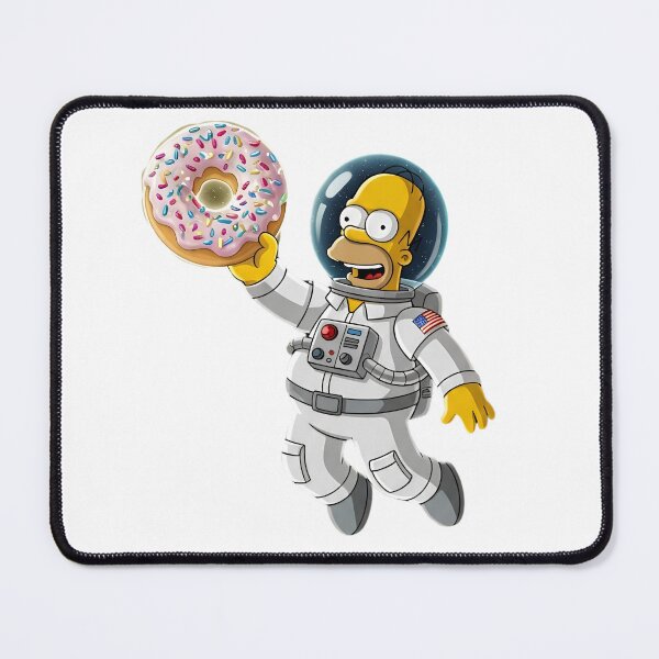 Item preview, Astronaut Homer Simpson with Giant Space Donut Cartoon designed and sold by DohLab.