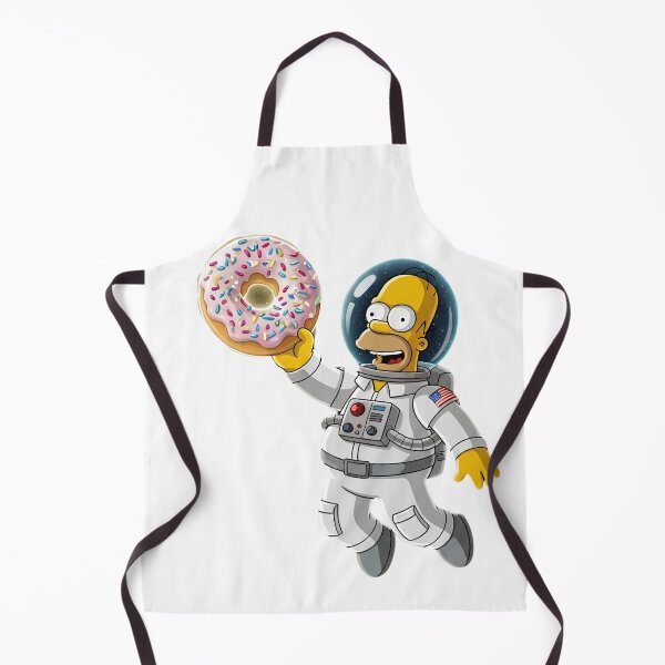 Item preview, Astronaut Homer Simpson with Giant Space Donut Cartoon designed and sold by DohLab.