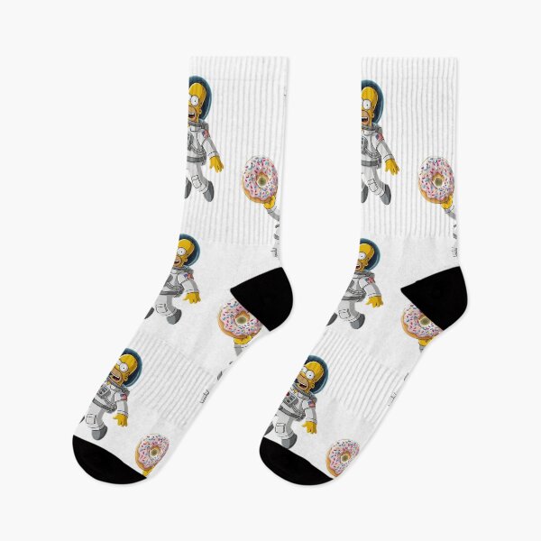 Item preview, Astronaut Homer Simpson with Giant Space Donut Cartoon designed and sold by DohLab.