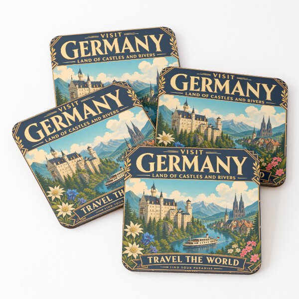 Item preview, Germany - Travel Poster Print designed and sold by amithc.