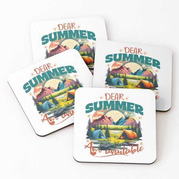 Item preview, Dear Summer I’m Available Retro Summer Camping  designed and sold by deeloutshirts.