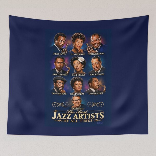Item preview,  The Best Jazz Artists of All Times – Legendary Jazz Music Icons designed and sold by DBM Photo Art 1.