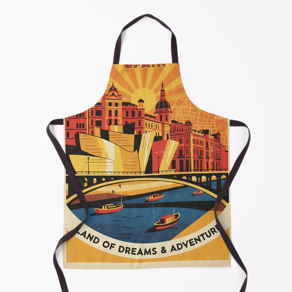Item preview, Bilbao Spain 1950s Vintage Travel Tourism designed and sold by TravelersGems.