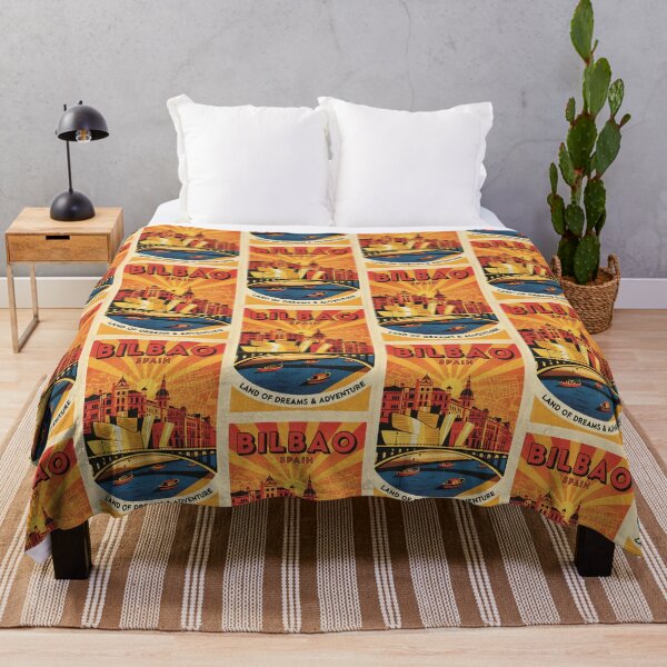 Item preview, Bilbao Spain 1950s Vintage Travel Tourism designed and sold by TravelersGems.
