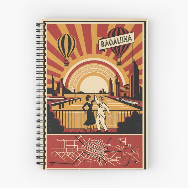Item preview, Badalona Spain 1950s Vintage Travel Tourism designed and sold by TravelersGems.