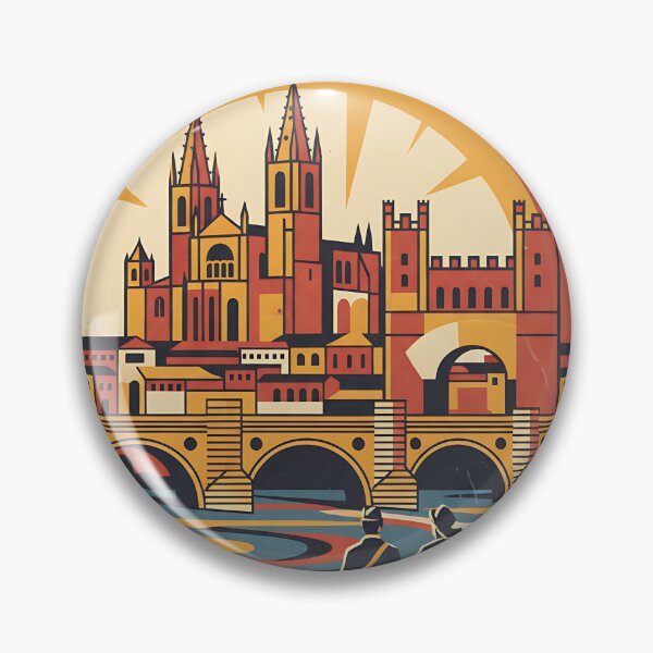 Item preview, Burgos Spain 1950s Vintage Travel Tourism designed and sold by TravelersGems.
