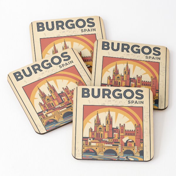 Item preview, Burgos Spain 1950s Vintage Travel Tourism designed and sold by TravelersGems.