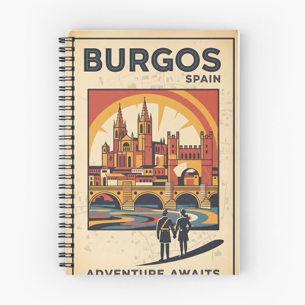 Item preview, Burgos Spain 1950s Vintage Travel Tourism designed and sold by TravelersGems.