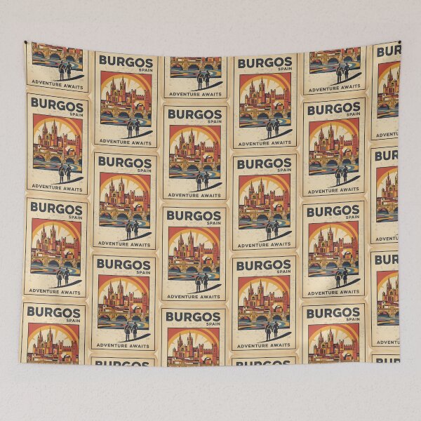 Item preview, Burgos Spain 1950s Vintage Travel Tourism designed and sold by TravelersGems.