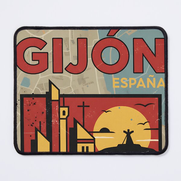 Item preview, Gijon Spain 1950s Vintage Travel Tourism designed and sold by TravelersGems.