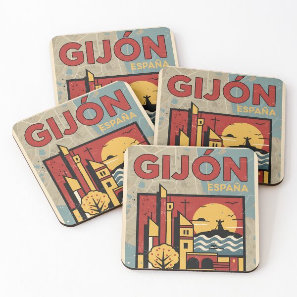 Item preview, Gijon Spain 1950s Vintage Travel Tourism designed and sold by TravelersGems.