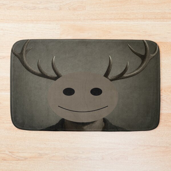 Item preview, Smiling Antler Man | Weirdcore Surreal Portrait Art designed and sold by Jankes88.