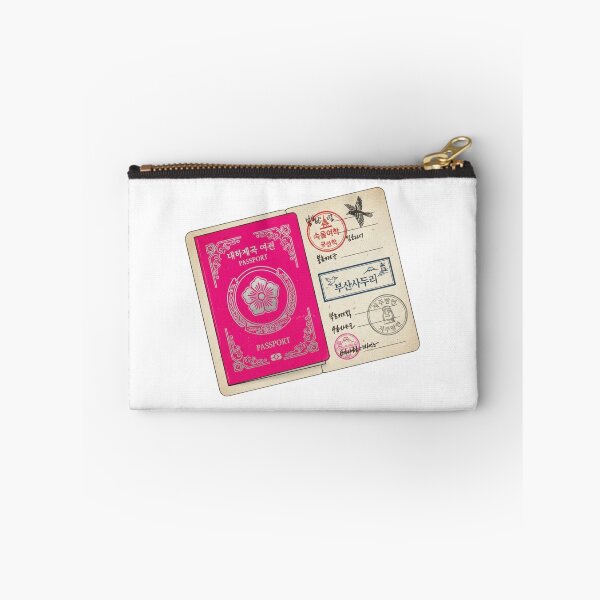 Item preview, Korean language passport stamps dialect learner polyglot vintage gift designed and sold by language-des.