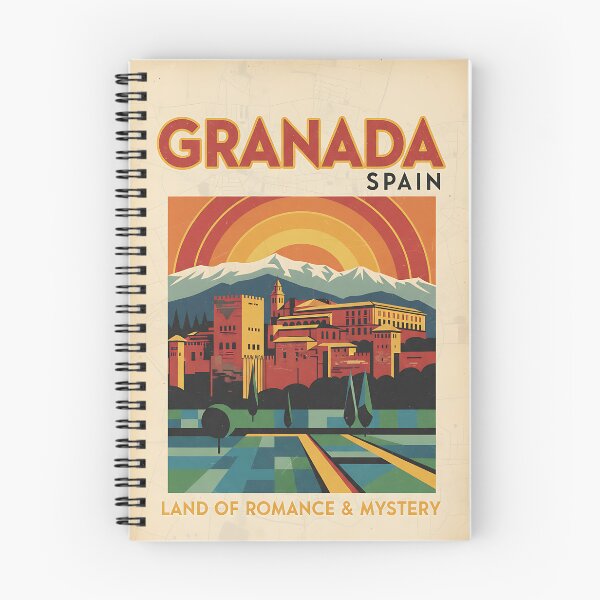 Item preview, Granada Spain 1950s Vintage Travel Tourism designed and sold by TravelersGems.