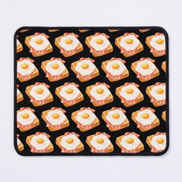 Item preview, Bacon and egg toast [black background] designed and sold by rizuNM.
