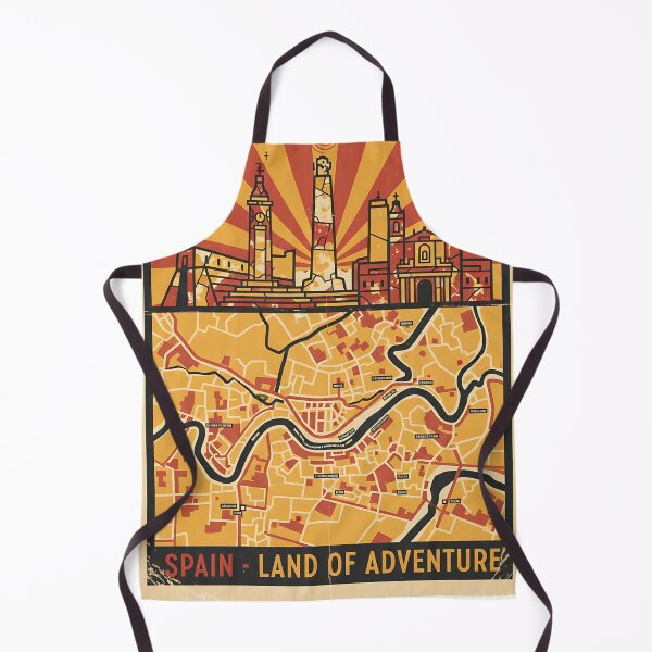 Item preview, Huelva Spain 1950s Vintage Travel Tourism designed and sold by TravelersGems.