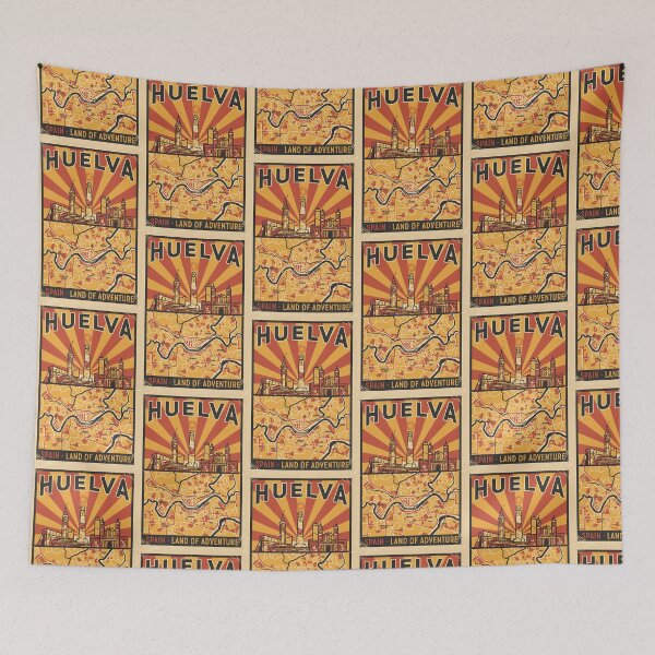 Item preview, Huelva Spain 1950s Vintage Travel Tourism designed and sold by TravelersGems.