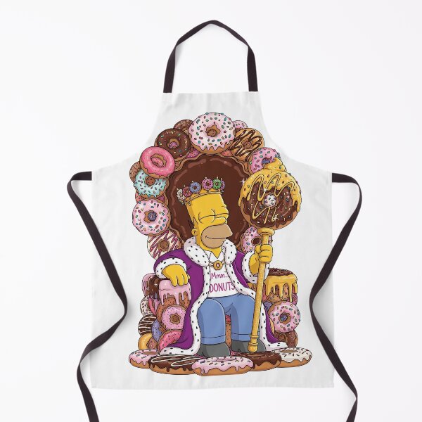 Item preview, King Homer Simpson Sitting on Donut Throne Cartoon designed and sold by DohLab.