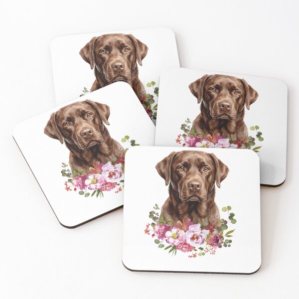 Item preview, Watercolor Chocolate Labrador Retriever designed and sold by Liededrom..