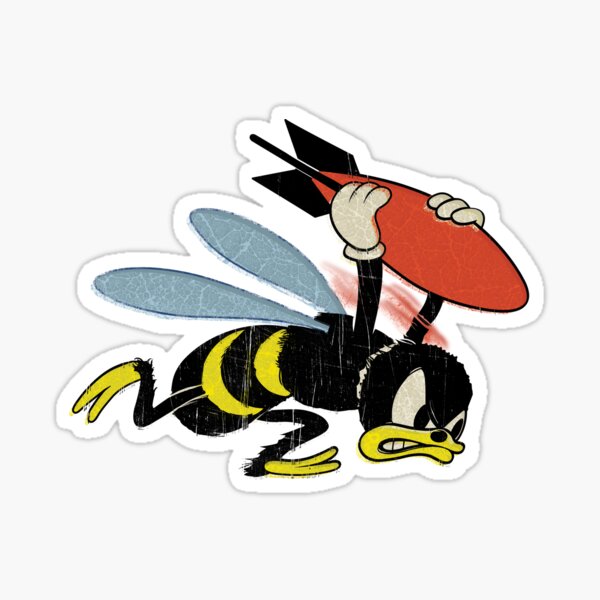 Bomber Bee Sticker
