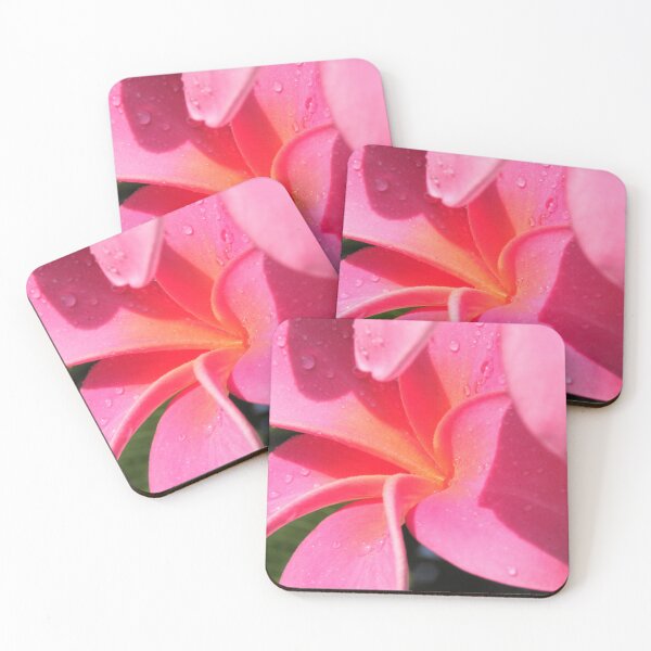 Item preview, Big Island Pink plumeria w/ water drops designed and sold by JDY Studio Designs.