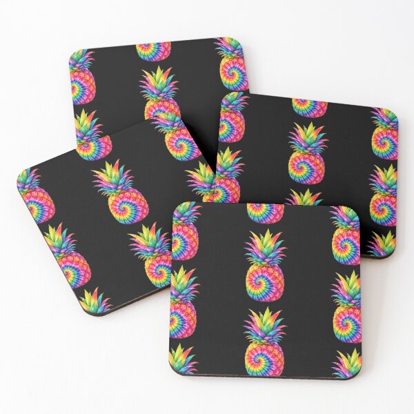 Item preview, Rainbow Tie-Dye Pineapple Art designed and sold by jgvisualarts.