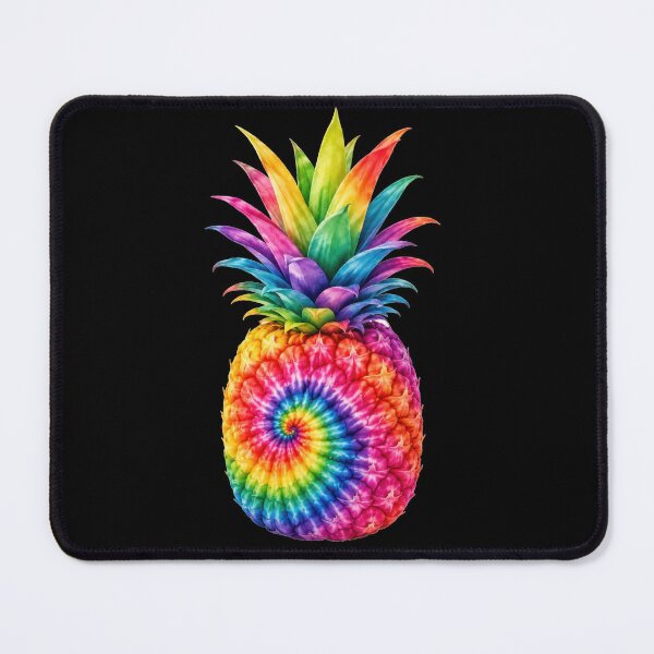 Item preview, Rainbow Tie-Dye Pineapple Art designed and sold by jgvisualarts.