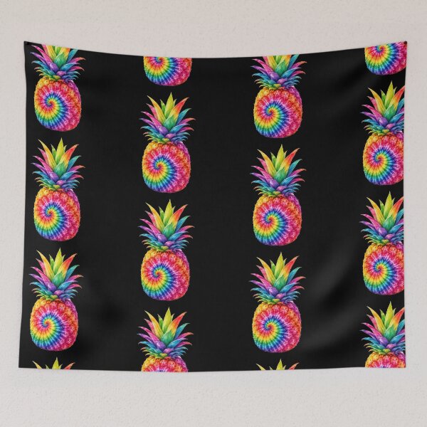 Item preview, Rainbow Tie-Dye Pineapple Art designed and sold by jgvisualarts.