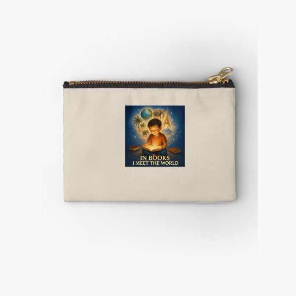 Item preview, In Books I Meet the World – Reading Changes Everything Art designed and sold by Novel Works Studio.