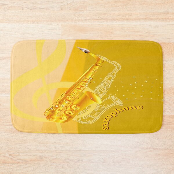 Item preview, A Saxophone In Hues Of Yellow & Gold designed and sold by BrightrDayMusicArt.
