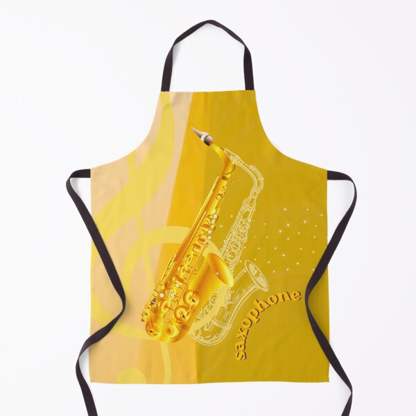 Item preview, A Saxophone In Hues Of Yellow & Gold designed and sold by BrightrDayMusicArt.
