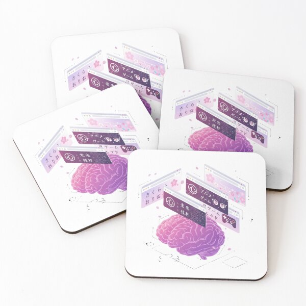 Item preview, Japanese brain browser tabs language learner polyglot tech gift designed and sold by language-des.
