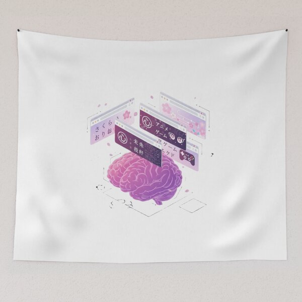 Item preview, Japanese brain browser tabs language learner polyglot tech gift designed and sold by language-des.
