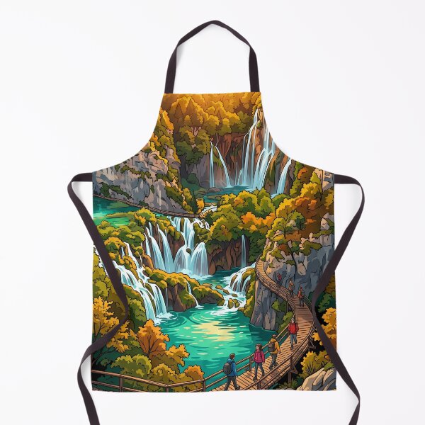 Item preview, Golden Hour Plitvice Lakes Travel Poster designed and sold by SpiriTravels.