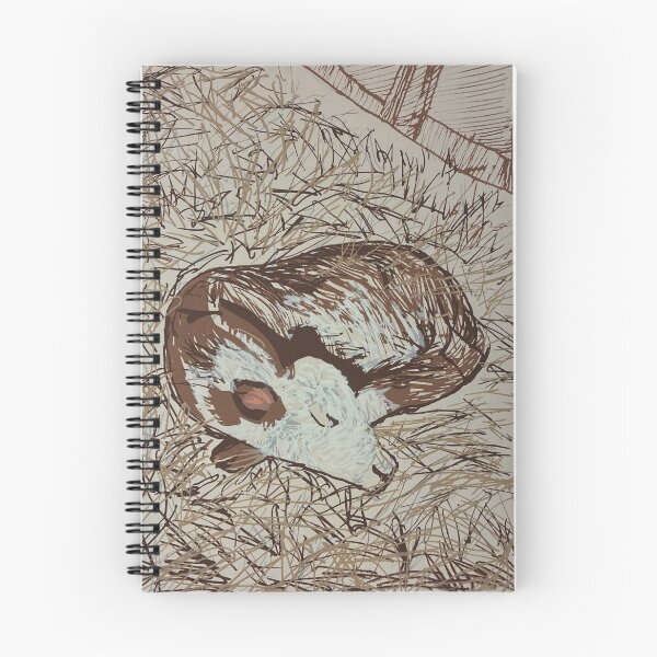 Item preview, ternero durmiendo designed and sold by HannaPaintsArt.