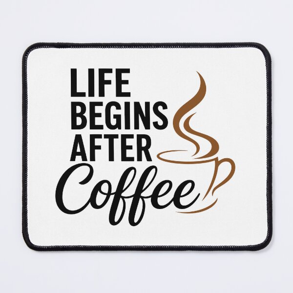 Item preview, Life Begins After Coffee Minimalist Typography T-Shirt designed and sold by FlatInkStudio.